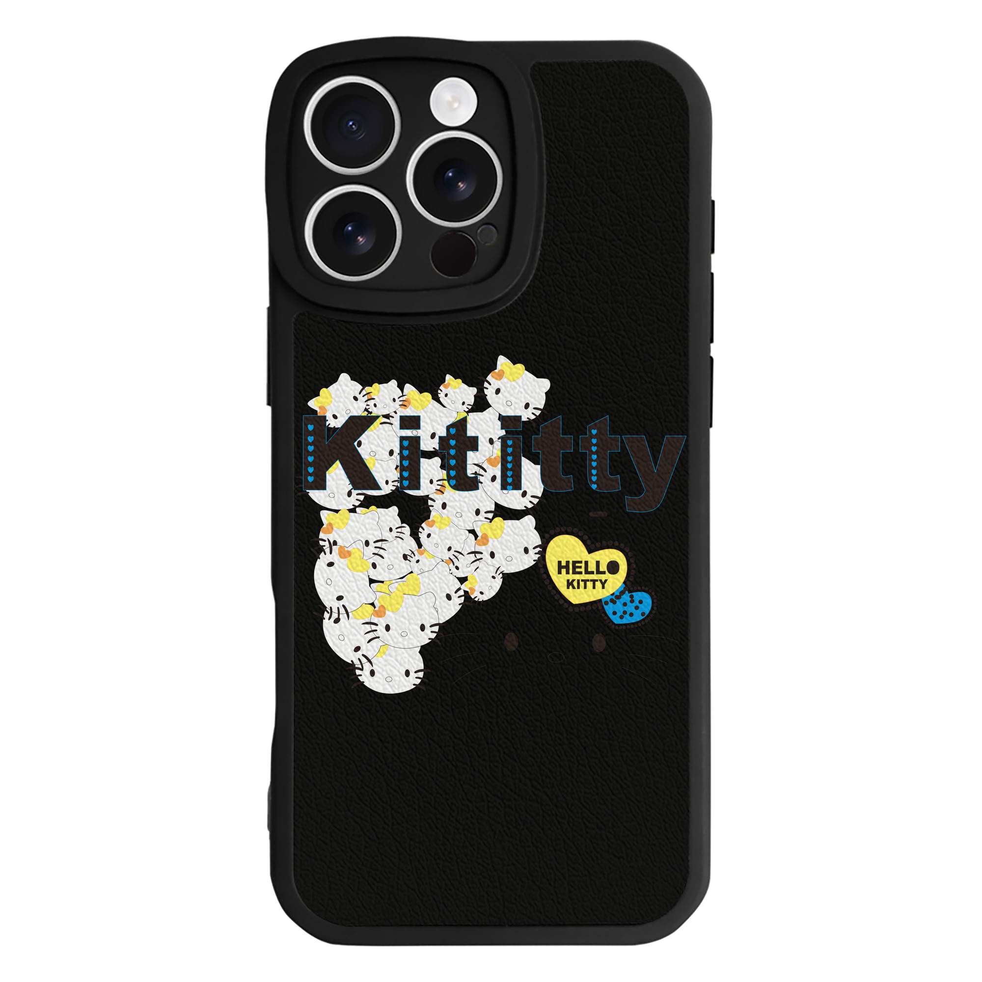 （画像用） Hello Kitty ハローキティ 【iPhone 16シリーズ対応】シリコンスマホケース（レザー調） 材質：シリコン